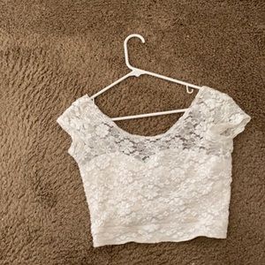 Cute Lacey crop top